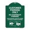 Signmission Customer Parking Only No Overnight Parking Unauthorized Vehicles Towed at Owner Expen, GW-1824-24206 A-DES-GW-1824-24206 - alternate 1